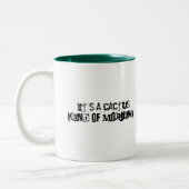 Kaktus Montag Zweifarbige Tasse (Links)