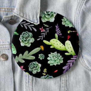 Kaktus Muster 2 Button