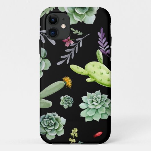 Kaktus-Muster 2 Case-Mate iPhone Hülle (Rückseite)
