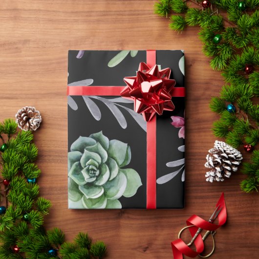 Kaktus-Muster 2 Geschenkpapier (Feiertagsgeschenk)