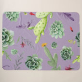Kaktus Muster 7 Sherpadecke (Vorderseite (Horizontal))