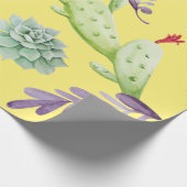 Kaktus Muster 9 Geschenkpapier (Ecke)