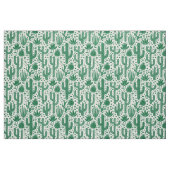 Kaktus-Muster - Forest Green und Weiß Stoff (Fat Quarter (45,7 x 55,9 cm))
