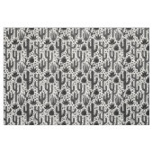 Kaktus-Muster - Schwarzweiss Stoff (Fat Quarter (45,7 x 55,9 cm))