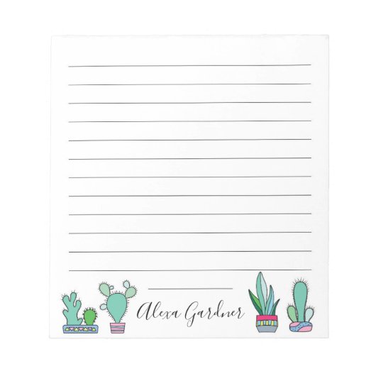Kaktus Notizblock (Vorderseite)