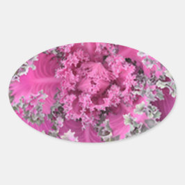 Kaktus Ovaler Aufkleber