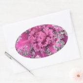 Kaktus Ovaler Aufkleber (Umschlag)