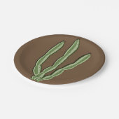 Kaktus-PapierTeller Pappteller (Schrägansicht)