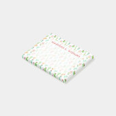 Kaktus-PastellAquarell-Muster Post-it Klebezettel (angewinkelt)