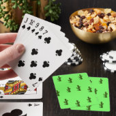 Kaktus-Pflanze auf hellgrün Spielkarten (In Situ)