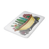 Kaktus-Pflanze Badematte (Schrägansicht)