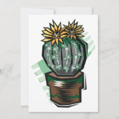 Kaktus-Pflanze in einem Topf Einladung (Vorderseite)