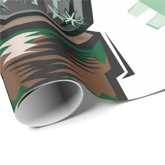 Kaktus-Pflanze in einem Topf Geschenkpapier (Rolleneckpunkt)