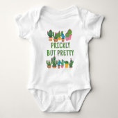 Kaktus Pflanze Prickly, aber Hübsch Baby Bodysuit Baby Strampler (Vorderseite)
