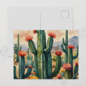 KAKTUS POSTKARTE (Vorne/Hinten)