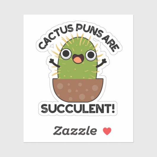 Kaktus Puns sind sukkulente lustige Pflanze Puppe Aufkleber (Blatt)