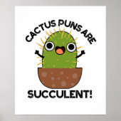Kaktus Puns sind sukkulente lustige Pflanze Puppe Poster (Vorne)