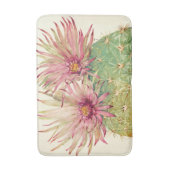 Kaktus-rosa Blüten Badematte (Vorderseite Vertikal)