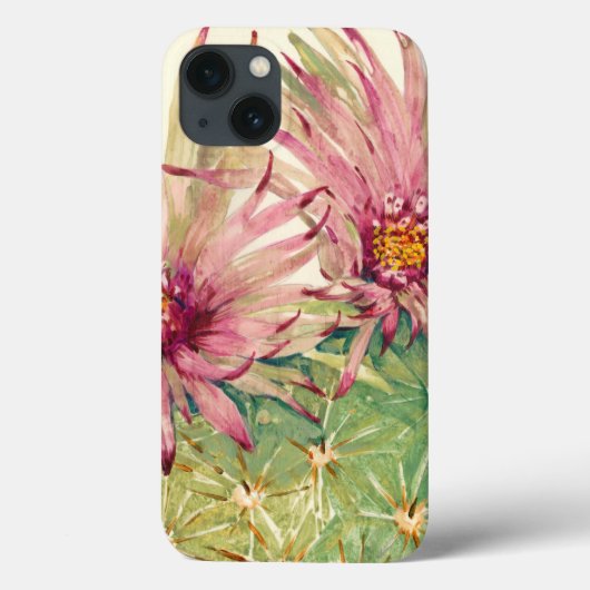 Kaktus Rosa Blüten Case-Mate iPhone Hülle (Rückseite)