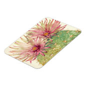 Kaktus Rosa Blüten Magnet (Linke Seite)