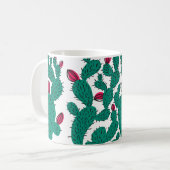 Kaktus seamless pattern. Hipster Kaffeetasse (Vorderseite Links)