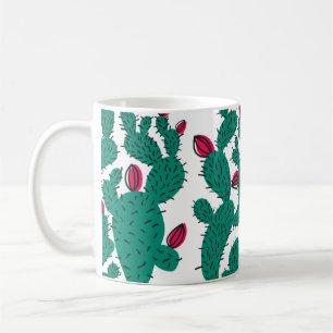 Kaktus seamless pattern. Hipster Kaffeetasse