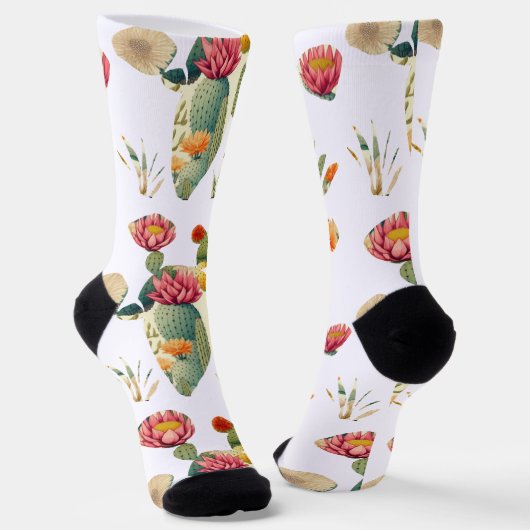 Kaktus Socken (Gewinkelt)