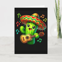 Kaktus Sombrero Gitarre Cinco De Mayo Jungen Kinde