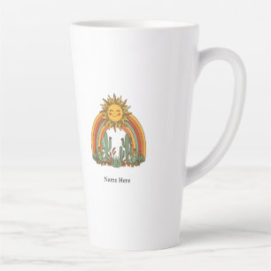 Kaktus-Sonnen-Regenbogen-Tasse mit individuellem N Milchtasse