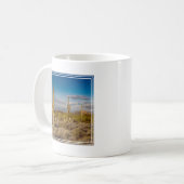 Kaktus-Sonnenuntergang in Arizona Kaffeetasse (Vorderseite Links)