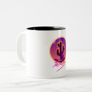 KAKTUS SONNENUNTERGANG NEON ZWEIFARBIGE TASSE