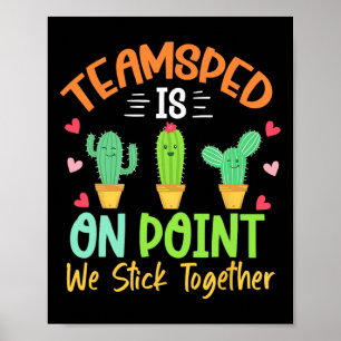 Kaktus Sped Squad Team Sped ist an einem Punkt, an Poster