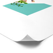 Kaktus & Succulents Garden Geometric Terrarium Poster (Ecke)