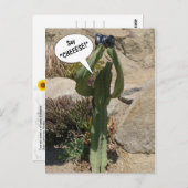 Kaktus Tourist, sagen Sie CHEEESE - Postkarte (Vorne/Hinten)