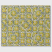 Kaktus-tropisches botanisches Pflanzen-Foto Geschenkpapier (Flach)