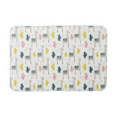 Kaktus-u. Lama-Muster Badematte (Vorderseite)