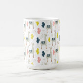 Kaktus-u. Lama-Muster Kaffeetasse (Mittel)