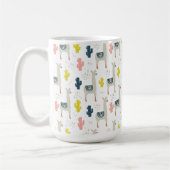 Kaktus-u. Lama-Muster Kaffeetasse (Links)