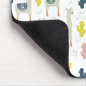 Kaktus-u. Lama-Muster Mousepad (Ecke)