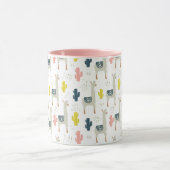 Kaktus-u. Lama-Muster Tasse (Zentrum)