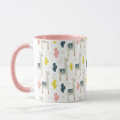 Kaktus-u. Lama-Muster Tasse (Links)
