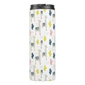 Kaktus-u. Lama-Muster Thermosbecher (Rückseite)