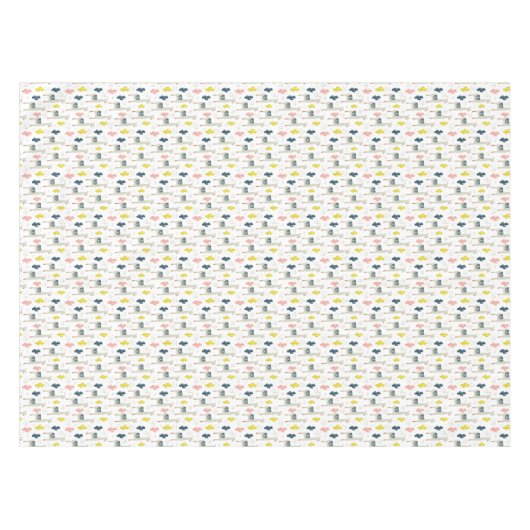 Kaktus-u. Lama-Muster Tischdecke (Vorderseite (Horizontal))