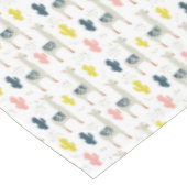 Kaktus-u. Lama-Muster Tischdecke (Schrägansicht)