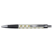 Kaktus u. saftiges Polk-Punkt-Muster Kugelschreiber (Rückseite)