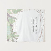 Kaktus und Succulents - Hintergrund des geometrisc Wandteppich (Vorderseite (Horizontal))