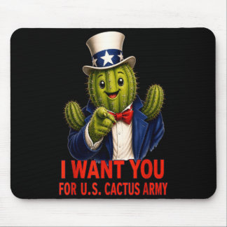 Kaktus USA Lustig Vintage 4. Juli Unabhängigkeitst Mousepad