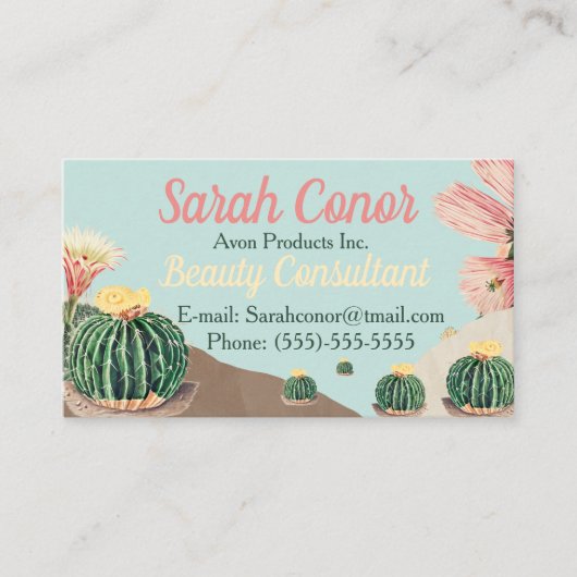 Kaktus Visitenkarte (Vorderseite)
