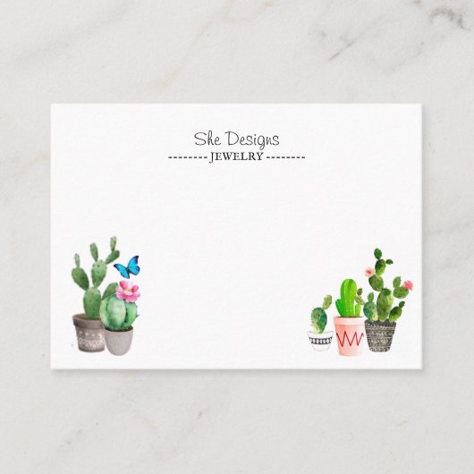 Kaktus Visitenkarte (Vorderseite)