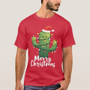 Kaktus Weihnachten Weihnachtskaktus Kakteen retro T-Shirt